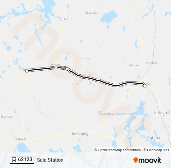 62123 Bus Line Map