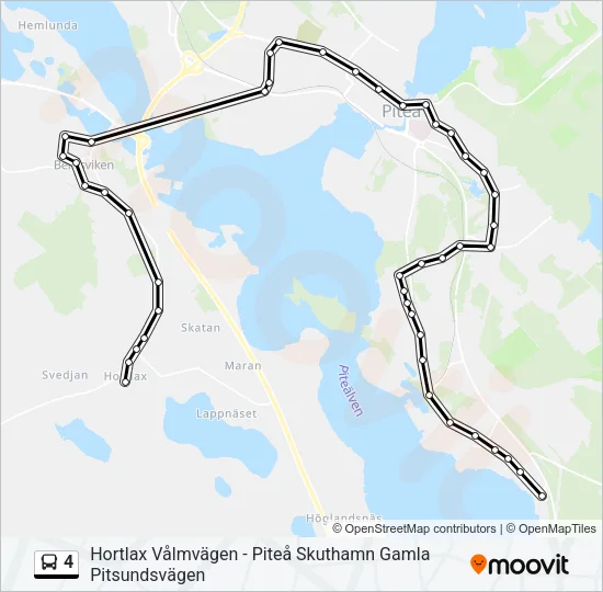 4 Bus Line Map