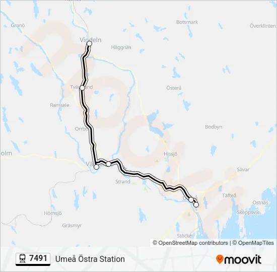7491 Train Line Map