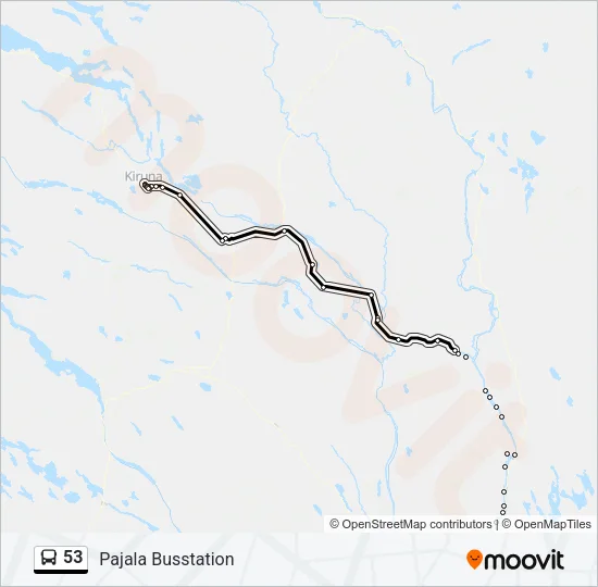 53 Bus Line Map