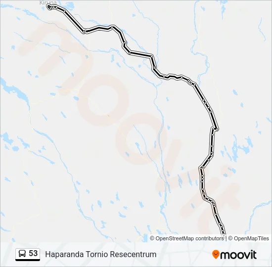 53 Bus Line Map