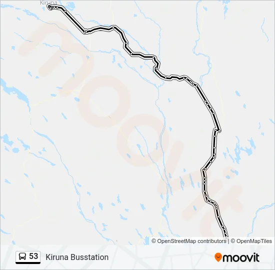53 Bus Line Map