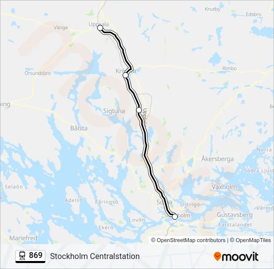 869 Train Line Map