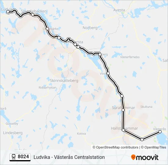 8024 Train Line Map