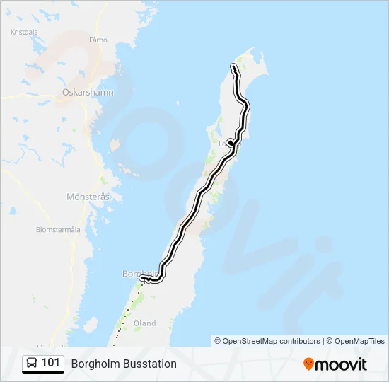 101 Bus Line Map
