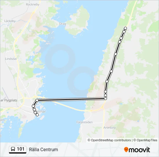 101 Bus Line Map