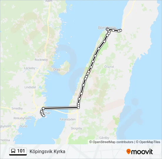 101 Bus Line Map