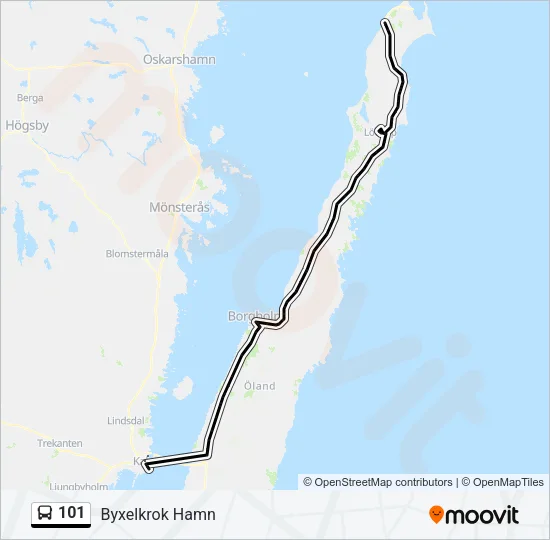 101 Bus Line Map