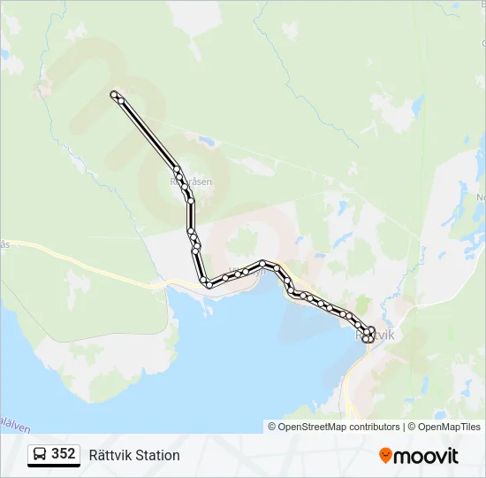 352 Bus Line Map