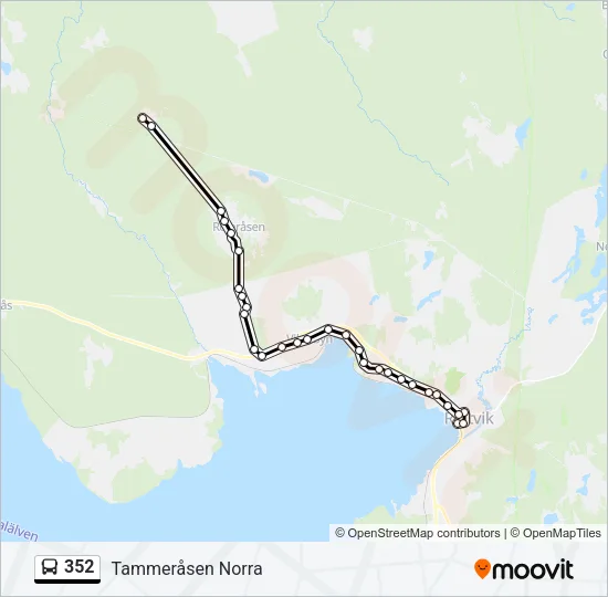 352 Bus Line Map