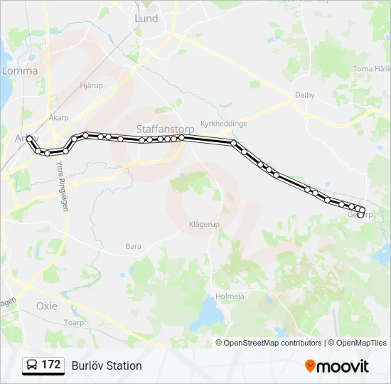 172 Bus Line Map