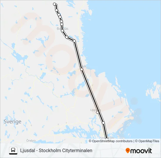 HÄRJEDALINGEN Bus Line Map