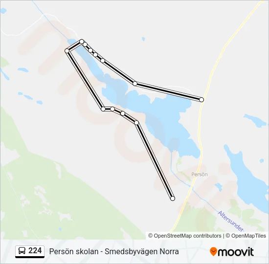 224 Bus Line Map