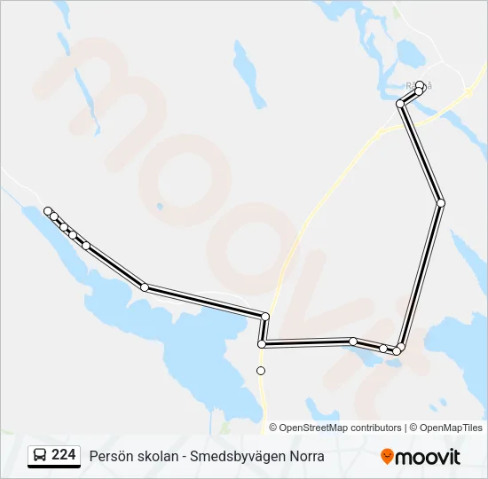 224 Bus Line Map