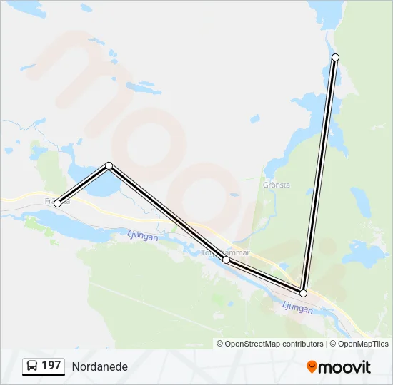 197 Bus Line Map