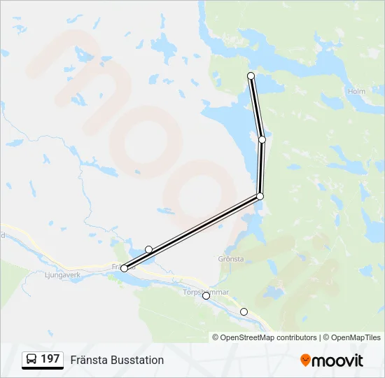 197 Bus Line Map