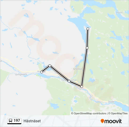 197 Bus Line Map