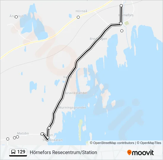 129 Bus Line Map