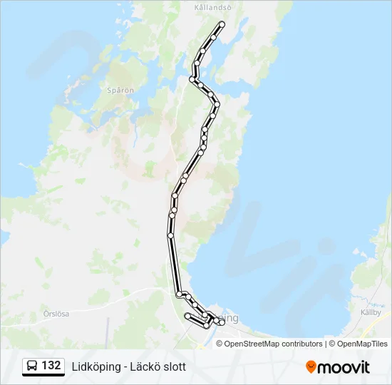 132 Bus Line Map
