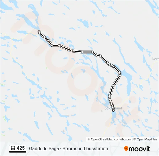 425 Bus Line Map