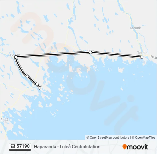 57190 Bus Line Map