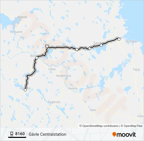 8160 Train Line Map