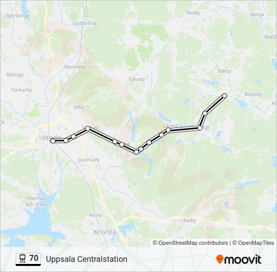 70 Train Line Map