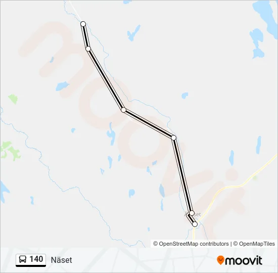 140 Bus Line Map