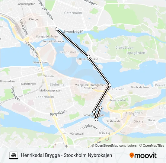RESSELS REDERI Ferry Line Map