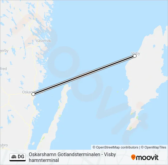 DG Ferry Line Map