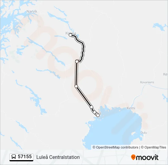 57155 Bus Line Map