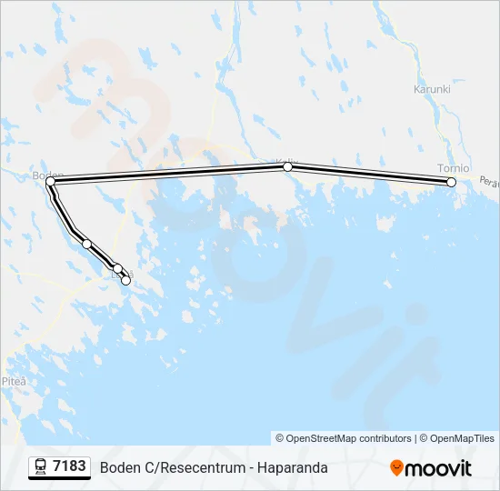 7183 Train Line Map