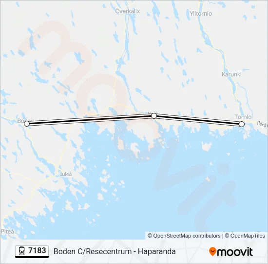 7183 Train Line Map