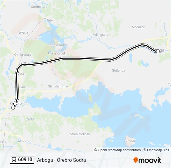 60910 Bus Line Map