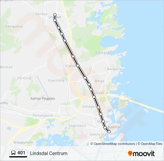 401 Bus Line Map