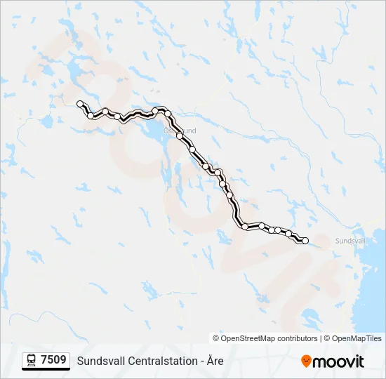 7509 Train Line Map