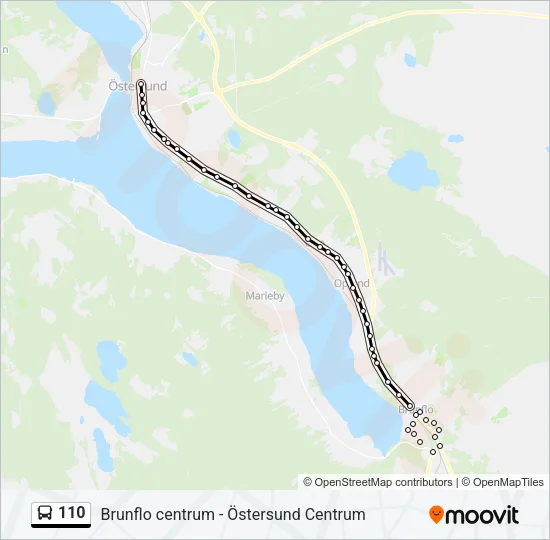 110 Bus Line Map