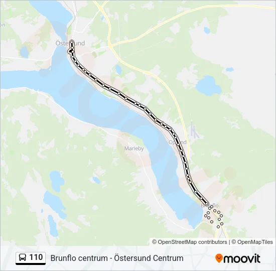 110 Bus Line Map