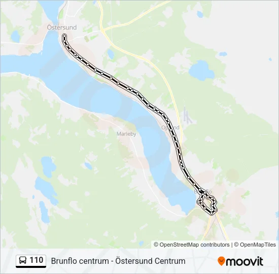 110 Bus Line Map