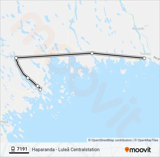 7191 Train Line Map