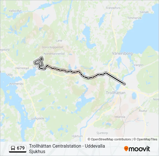 679 Bus Line Map