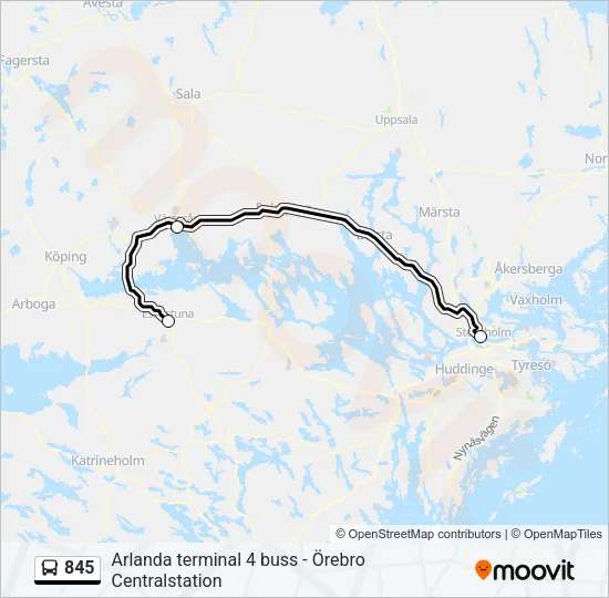 845  Line Map