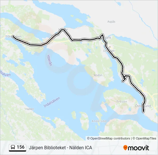 156 Bus Line Map