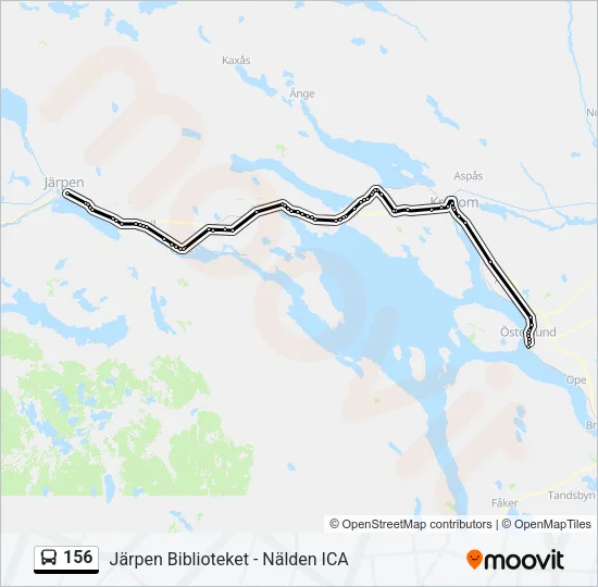 156 Bus Line Map