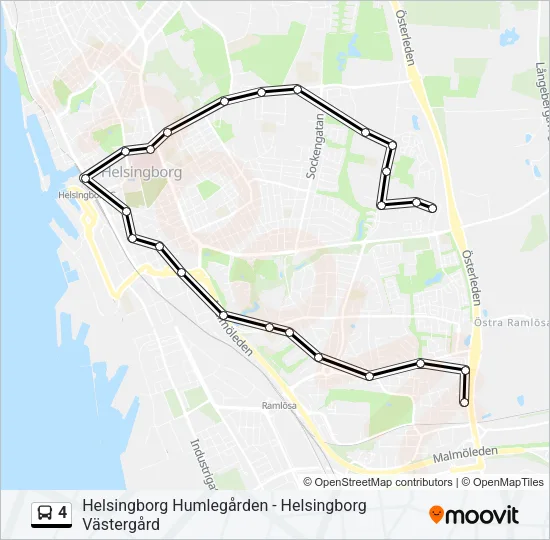 4 Bus Line Map