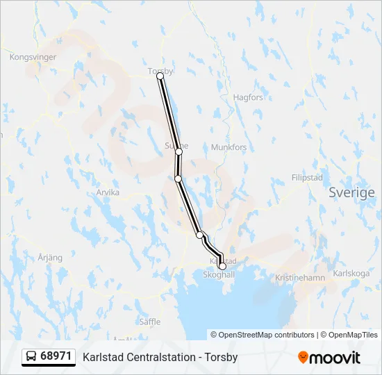 68971 Bus Line Map