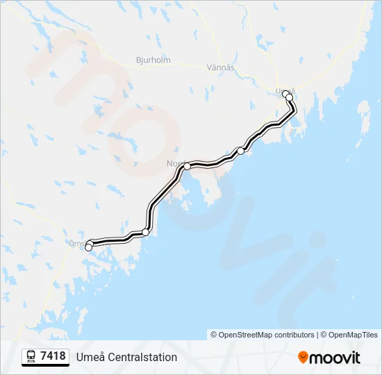 7418 Train Line Map