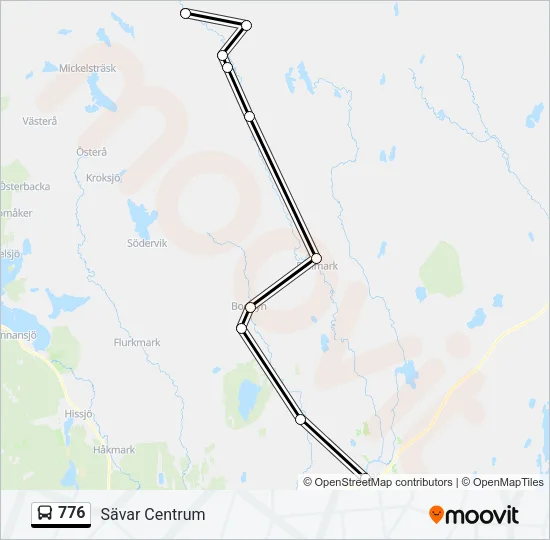 776 Bus Line Map