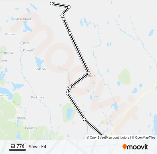 776 Bus Line Map