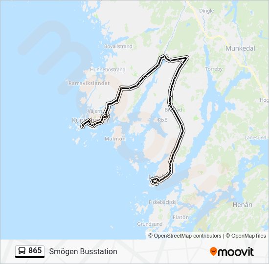 865 Route: Schedules, Stops & Maps - Smögen Busstation (Updated)
